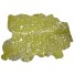 Horsy Cowhide rug Acid Effect Green/Silver